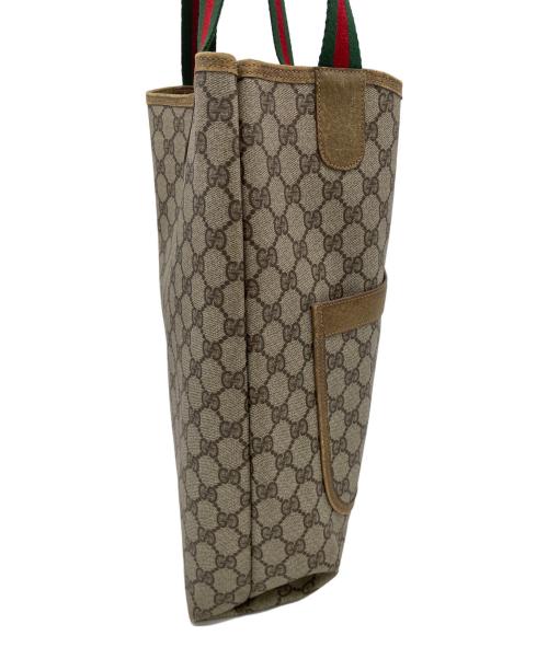 GUCCI（グッチ）GUCCI (グッチ) GG 　OLD GUCCI　 シェリーライン　トートバッグ ブラウンの古着・服飾アイテム