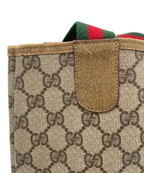 GUCCI（グッチ）GUCCI (グッチ) GG 　OLD GUCCI　 シェリーライン　トートバッグ ブラウンの古着・服飾アイテム