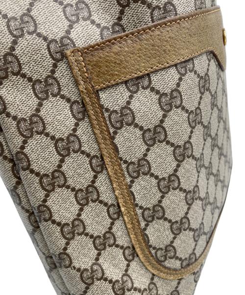 GUCCI（グッチ）GUCCI (グッチ) GG 　OLD GUCCI　 シェリーライン　トートバッグ ブラウンの古着・服飾アイテム