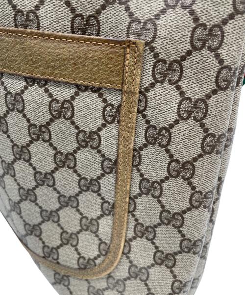 GUCCI（グッチ）GUCCI (グッチ) GG 　OLD GUCCI　 シェリーライン　トートバッグ ブラウンの古着・服飾アイテム