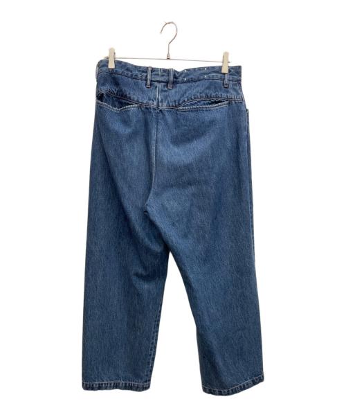 FARAH（ファーラー）FARAH (ファーラー) Two-tuck Wide Tapered Pants インディゴ サイズ:32の古着・服飾アイテム