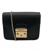 FURLAフルラ）の古着「チェーンショルダーバッグ」｜ブラック