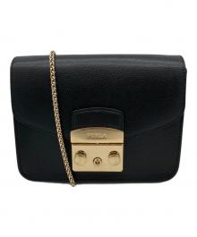 FURLA（フルラ）の古着「チェーンショルダーバッグ」｜ブラック