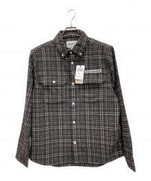 CarHartt（カーハート）の古着「L/S RUNAWAY MILLETT SHIRT(ロングスリーブランウェイミレットシャツ)」｜ブラウン