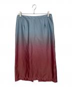 Sies Marjanシエス マルジャン）の古着「Calley Printed Degrade Skirt」｜ブルー×レッド