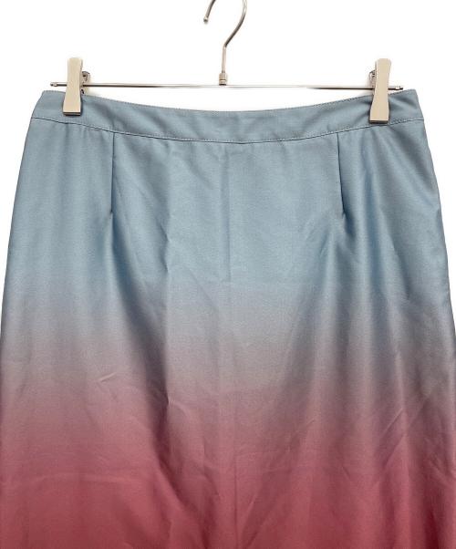 Sies Marjan（シエス マルジャン）Sies Marjan (シエス マルジャン) Calley Printed Degrade Skirt ブルー×レッド サイズ:4の古着・服飾アイテム