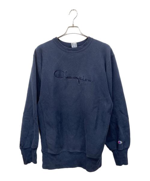 Champion REVERSE WEAVE（チャンピオン リバース ウィーブ）Champion REVERSE WEAVE (チャンピオン リバース ウィーブ) スウェット ネイビー サイズ:X-LARGEの古着・服飾アイテム