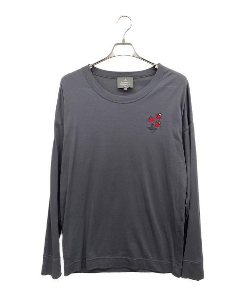 Vivienne Westwood（ヴィヴィアンウエストウッド）Vivienne Westwood (ヴィヴィアンウエストウッド) 長袖カットソー グレー サイズ:44の古着・服飾アイテム