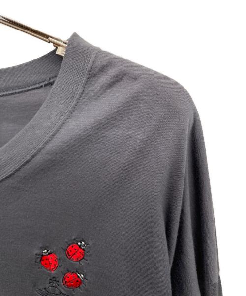 Vivienne Westwood（ヴィヴィアンウエストウッド）Vivienne Westwood (ヴィヴィアンウエストウッド) 長袖カットソー グレー サイズ:44の古着・服飾アイテム