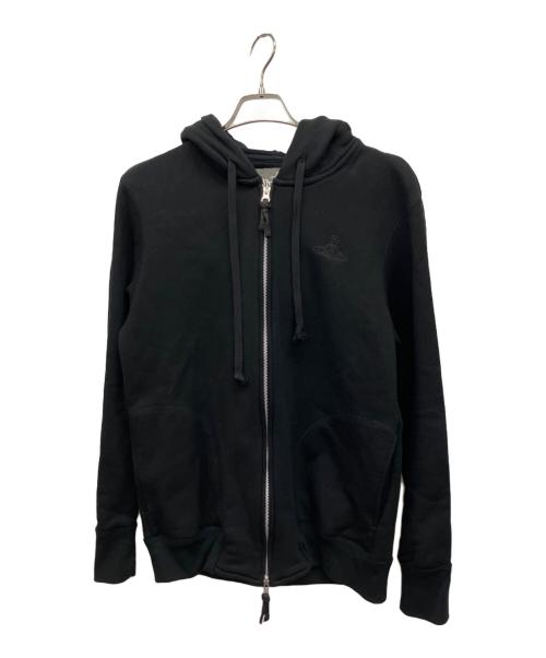 Vivienne Westwood（ヴィヴィアンウエストウッド）Vivienne Westwood (ヴィヴィアンウエストウッド) ジップパーカー ブラック サイズ:48の古着・服飾アイテム