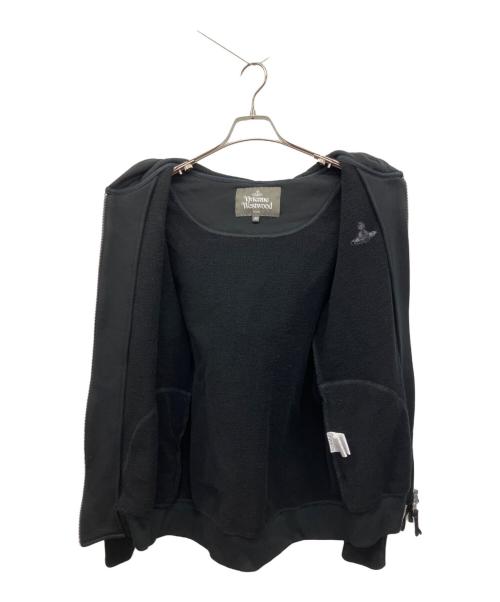 Vivienne Westwood（ヴィヴィアンウエストウッド）Vivienne Westwood (ヴィヴィアンウエストウッド) ジップパーカー ブラック サイズ:48の古着・服飾アイテム