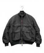 SLYスライ）の古着「DAMAGE 2WAY OVER MA-1（ ダメージ 2ウェイ オーバー エムエーワン）」｜ブラック