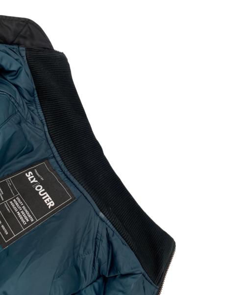 SLY（スライ）SLY (スライ) DAMAGE 2WAY OVER MA-1（ ダメージ 2ウェイ オーバー エムエーワン） ブラック サイズ:FREEの古着・服飾アイテム