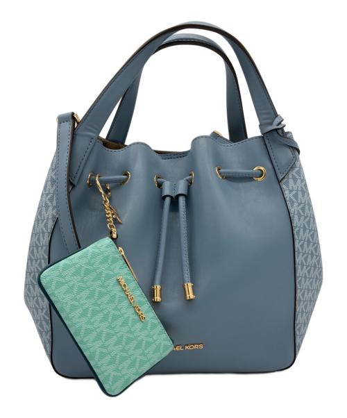 MICHAEL KORS（マイケル・コース）MICHAEL KORS (マイケル・コース) ハンドバッグ スカイブルーの古着・服飾アイテム