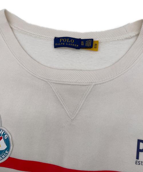 POLO RALPH LAUREN（ポロ・ラルフローレン）POLO RALPH LAUREN (ポロ・ラルフローレン) スウェット ホワイト サイズ:XLの古着・服飾アイテム