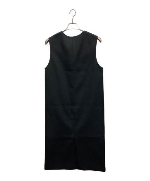 green label relaxing（グリーンレーベルリラクシング）green label relaxing (グリーンレーベルリラクシング) カルゼキーネック ジャンパースカート グレー サイズ:Fの古着・服飾アイテム