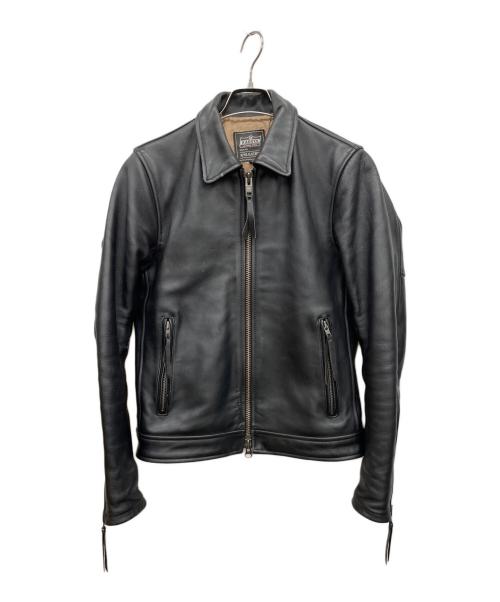 KADOYA（カドヤ）KADOYA (カドヤ) モーターサイクルレザージャケット ブラック サイズ:Mの古着・服飾アイテム