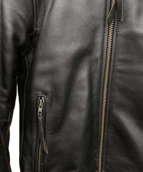 KADOYA（カドヤ）KADOYA (カドヤ) モーターサイクルレザージャケット ブラック サイズ:Mの古着・服飾アイテム