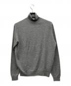 JOHN SMEDLEYジョンスメドレー）の古着「タートルネックニット」｜グレー