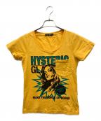 Hysteric Glamourヒステリックグラマー）の古着「半袖Tシャツ」｜イエロー