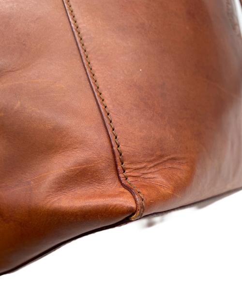 genten（ゲンテン）genten (ゲンテン) レザートートバッグ ブラウンの古着・服飾アイテム
