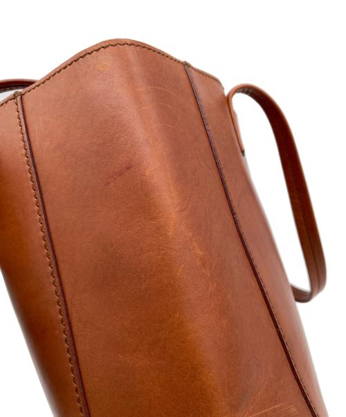 genten（ゲンテン）genten (ゲンテン) レザートートバッグ ブラウンの古着・服飾アイテム
