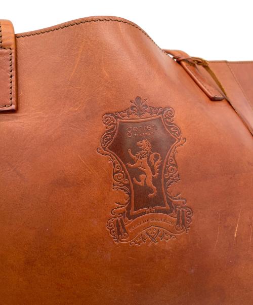 genten（ゲンテン）genten (ゲンテン) レザートートバッグ ブラウンの古着・服飾アイテム