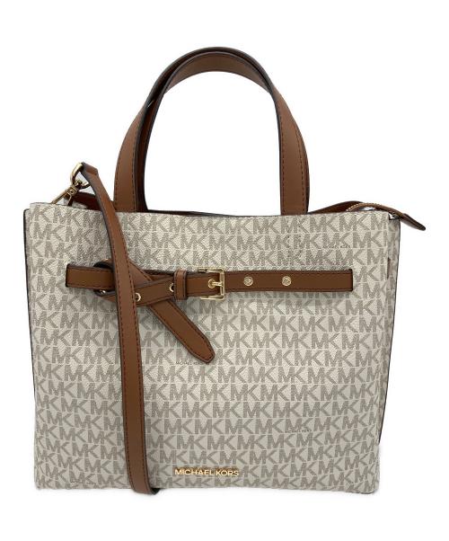 MICHAEL KORS（マイケル・コース）MICHAEL KORS (マイケル・コース) 2WAYバッグ ホワイトの古着・服飾アイテム