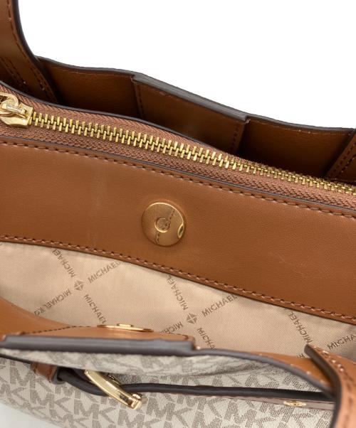 MICHAEL KORS（マイケル・コース）MICHAEL KORS (マイケル・コース) 2WAYバッグ ホワイトの古着・服飾アイテム