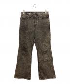 Name.ネーム）の古着「DENIM FLARE JEANS（デニムフレアジーンズ）　デニムパンツ」｜ブラック