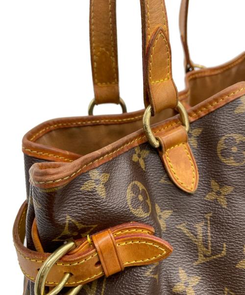 LOUIS VUITTON（ルイ ヴィトン）LOUIS VUITTON (ルイ ヴィトン) バティニョール オリゾンタル　ショルダートートバッグ ブラウンの古着・服飾アイテム