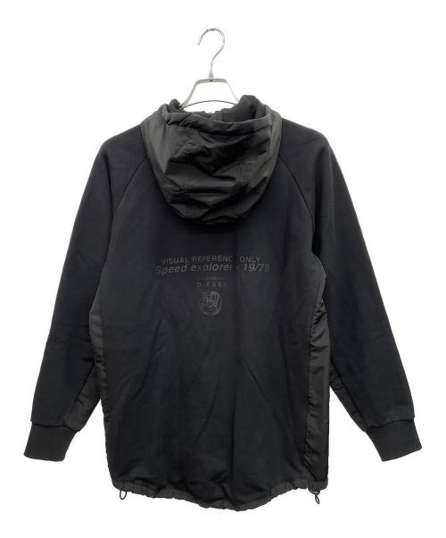 DIESEL（ディーゼル）DIESEL (ディーゼル) フーデッドジャケット ブラック サイズ:Sの古着・服飾アイテム