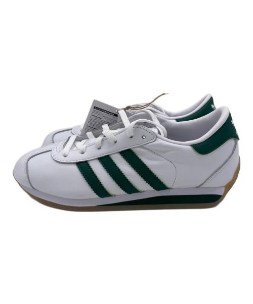adidas（アディダス）adidas (アディダス) COUNTRYⅡ ホワイト×グリーン サイズ:23cmの古着・服飾アイテム
