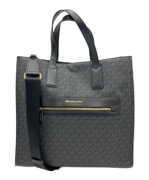 MICHAEL KORS（マイケル・コース）MICHAEL KORS (マイケル・コース) 2wayトートバッグ ブラックの古着・服飾アイテム