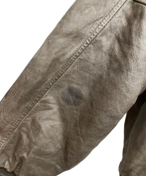 ROUNDTREE&YORKE（ラウンドツリーアンドヨーク）roundtree&yorke (ラウンドツリーアンドヨーク) レザージャケット ブラウン サイズ:2Xの古着・服飾アイテム