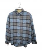 BUGLE BOYビューグルボーイ）の古着「ネルシャツ」｜ネイビー