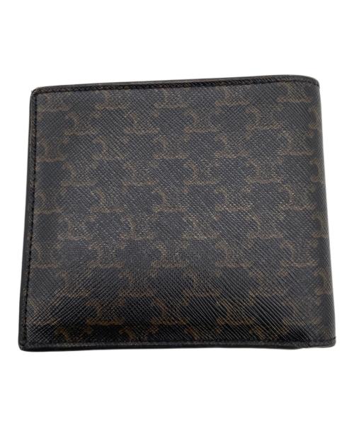 CELINE（セリーヌ）CELINE (セリーヌ) バイフォールドウォレット　トリオンフキャンバス　2つ折り財布 ブラックの古着・服飾アイテム