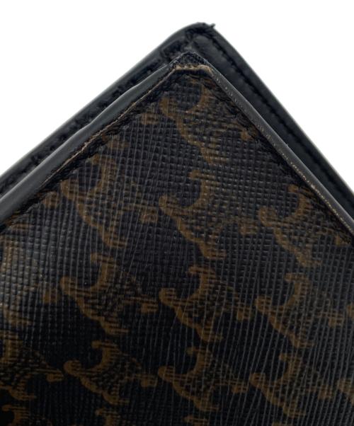 CELINE（セリーヌ）CELINE (セリーヌ) バイフォールドウォレット　トリオンフキャンバス　2つ折り財布 ブラックの古着・服飾アイテム
