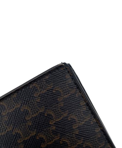 CELINE（セリーヌ）CELINE (セリーヌ) バイフォールドウォレット　トリオンフキャンバス　2つ折り財布 ブラックの古着・服飾アイテム