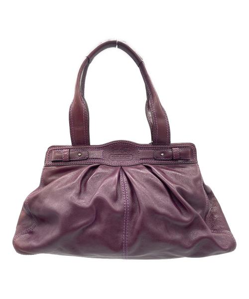 COACH（コーチ）COACH (コーチ) ハンドバッグ パープルの古着・服飾アイテム