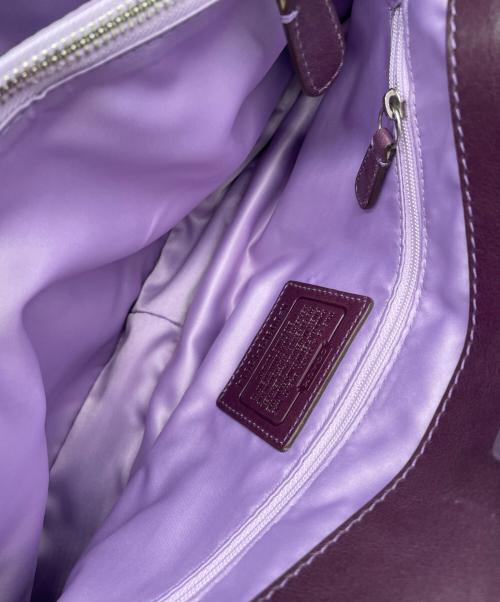 COACH（コーチ）COACH (コーチ) ハンドバッグ パープルの古着・服飾アイテム