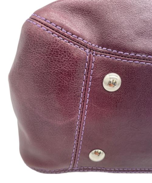COACH（コーチ）COACH (コーチ) ハンドバッグ パープルの古着・服飾アイテム