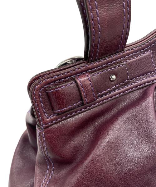 COACH（コーチ）COACH (コーチ) ハンドバッグ パープルの古着・服飾アイテム
