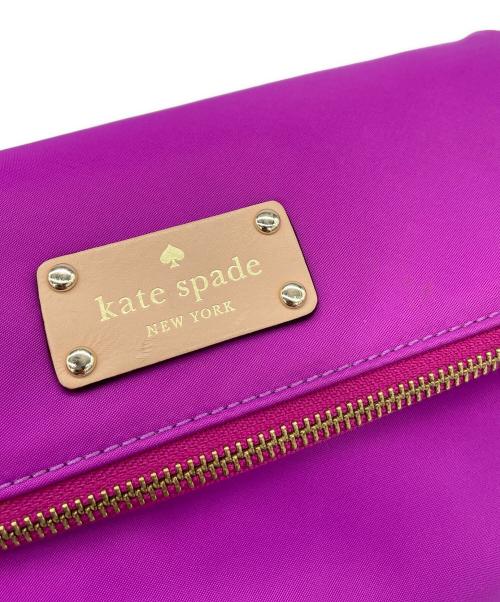 Kate Spade（ケイトスペード）Kate Spade (ケイトスペード) ナイロンショルダーバッグ パープルの古着・服飾アイテム