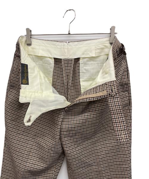 BEAMS F（ビームスエフ）BEAMS F (ビームスエフ) Lanifcio Campore スラックス ブラウン サイズ:48の古着・服飾アイテム