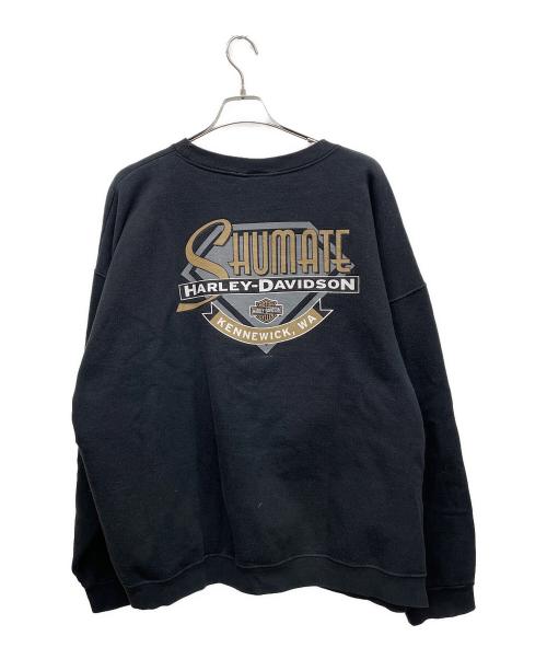 HARLEY-DAVIDSON（ハーレーダビッドソン）HARLEY-DAVIDSON (ハーレーダビッドソン) ヴィンテージスウェット ブラック サイズ:3XLの古着・服飾アイテム