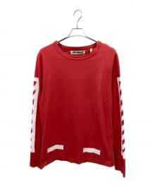 OFFWHITE（オフホワイト）の古着「長袖カットソー」｜レッド