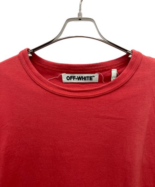 OFFWHITE（オフホワイト）OFFWHITE (オフホワイト) 長袖カットソー レッド サイズ:Mの古着・服飾アイテム
