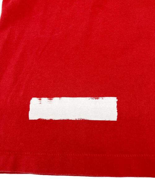 OFFWHITE（オフホワイト）OFFWHITE (オフホワイト) 長袖カットソー レッド サイズ:Mの古着・服飾アイテム