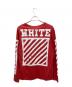 OFFWHITE (オフホワイト) 長袖カットソー レッド サイズ:M：6000円